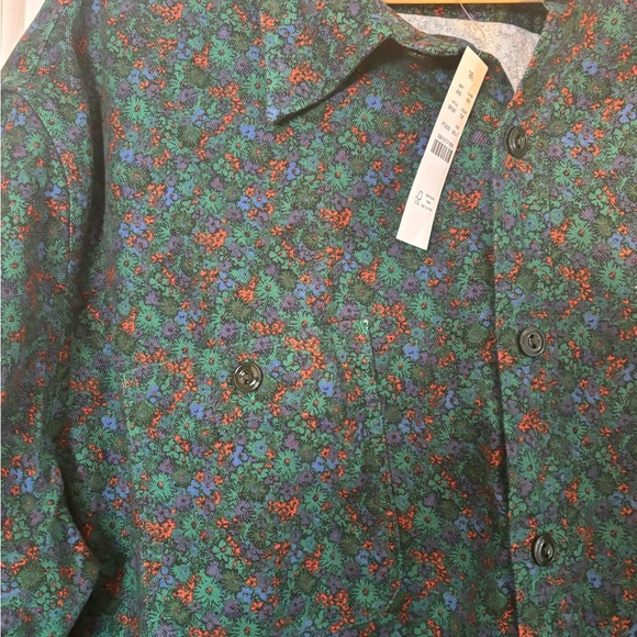 Floral J Crew XXLT Mid-Weight Flannel (NWT) - Picture 3 of 5